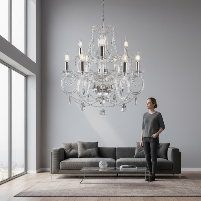 Hängelampe Lampen Kronleuchter Lampe Decke Lichter Bohemia Kronleuchter Kristall