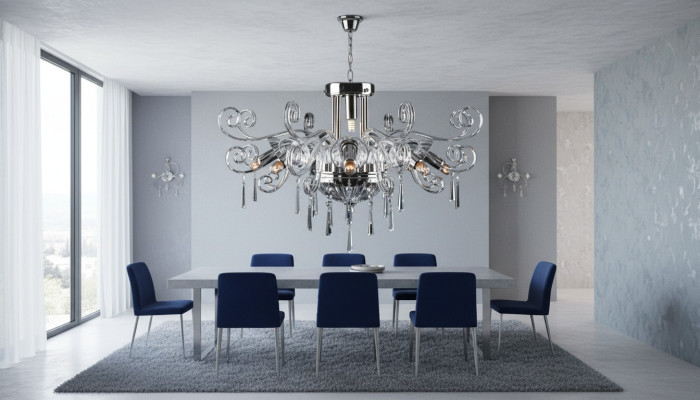 Lampe Luster Kristall Leuchten Decken Hänge Kronleuchter Lampen Leuchte Bohemia