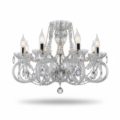 Kronleuchter Lampe Lampen Kristall Lichter Bohemia Deckel