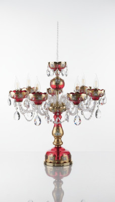 Tischleuchte Antik Stil Kronleuchte Tisch Lampe Kristall Lampen Leuchten Leuchte