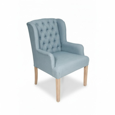 Blaue Chesterfield Sessel Garnitur Esszimmer Gruppe Stühle x8 Sessel