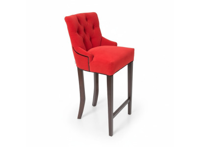 Rote Bar Hocker Chesterfield Stühle Garnitur Hotel Stühle Textil Polster Gruppe x10 Set