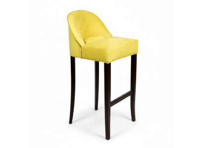 Gelber Chesterfield Barhocker Moderner Einsitzer Luxus Lounge Möbel