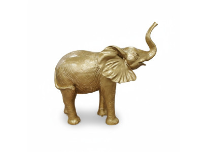 Abstrakte Deko Figur Statue Skulptur 160cm Statuen Skulpturen Gold Elefant Neu