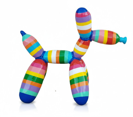 Abstrakte Ballon Hund Deko Figur Statue Skulptur 57cm Figuren Statuen Skulpturen