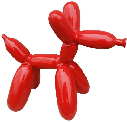 Abstrakte Ballon Hund Deko Figur Statue Skulptur 57cm Figuren Skulpturen Statuen