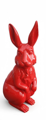 Abstrakte Deko Figur Statue Skulptur 110cm Figuren Statuen Skulpturen Hase Neu