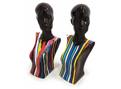 Abstrakte Deko Figur Statue Skulptur 58 cm Figuren Statuen Skulpturen Design