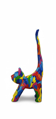 Abstrakte Deko Figur Statue Skulptur 190cm Figuren Statuen Skulpturen Katze Neu