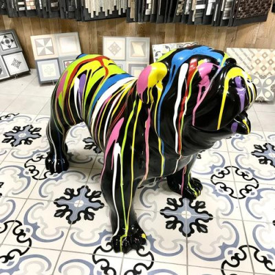 Abstrakte Deko Figur Statue Skulptur 32 cm Figuren Statuen Skulpturen A515D Dog