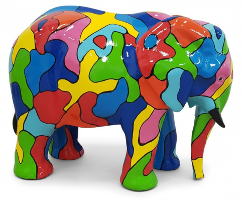 Abstrakte Design Dekoration Statue Figur Skulptur Figuren Statuen Elefant A524D