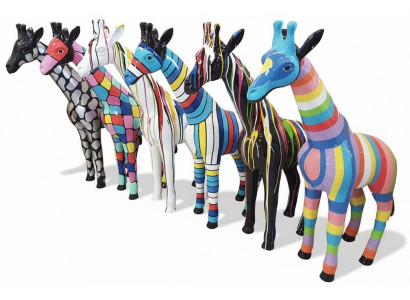 Abstrakte Deko Figur Statue Skulptur 115cm Figuren Statuen Skulpturen Giraffe