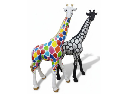 Abstrakte Deko Figur Statue Skulptur 77cm Figuren Statuen Skulpturen Giraffe Neu