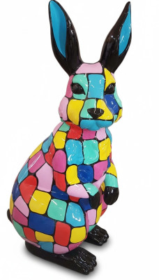 Abstrakte Hase Deko Figur Statue Skulptur Figuren Statuen Skulpturen Modern Neu