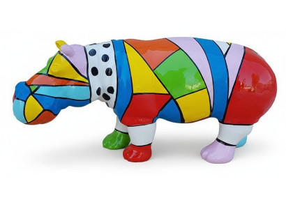 Abstrakte Deko Figur Statue Skulptur 45 cm Figuren Statuen Skulpturen Nilpferd