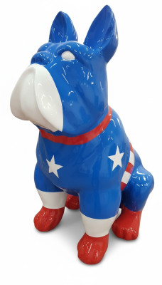 Abstrakte Deko Figur Statue Skulptur 79 cm Figuren Statuen Skulpturen Kampfhund
