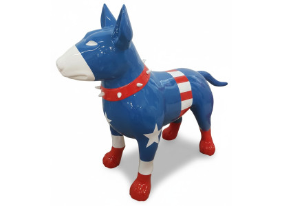 Abstrakte Deko Figur Statue Skulptur 85x116 Figuren Statuen Skulpturen Kampfhund
