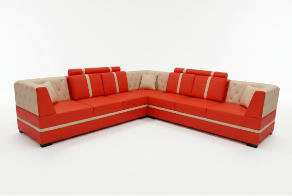 Eck Sofa mit USB Polster Ecke Wohn Zimmer Landschaft Designer Couchen Textil Neu