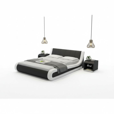 Wasserbett Hotel Doppelbett Betten Komplett Lederbett Polsterbett Wasser + USB