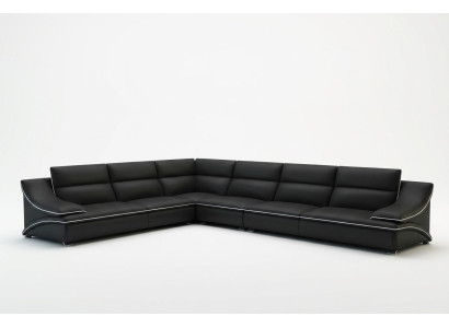 Ledersofa Couch Wohnlandschaft Ecksofa Eck Garnitur Design Modern Sofa USB A1160