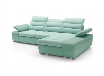 Design Ecksofa Schlafsofa Couch Leder Textil Polster Multifunktion Sofas Kasten