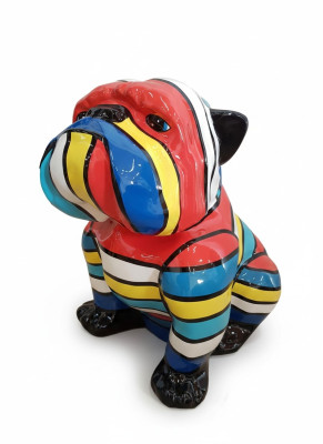 Abstrakte Deko Figur Statue Skulptur 80cm Figuren Statuen Skulpturen Hund (A701)