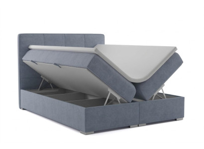 Boxspring Bett Hotel Doppel Textil Luxus Betten Polster Bettkasten Funktion Neu