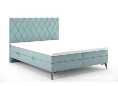 Chesterfield Boxspring Schlafzimmer Bett Doppel Betten Polster Kasten Funktion