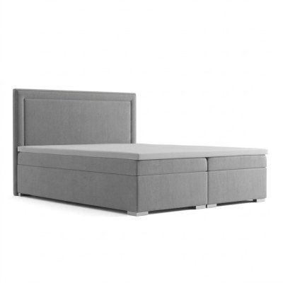 Boxspring Design Bett Hotel Doppel Betten Luxus Polster Kasten Funktion Samt Neu