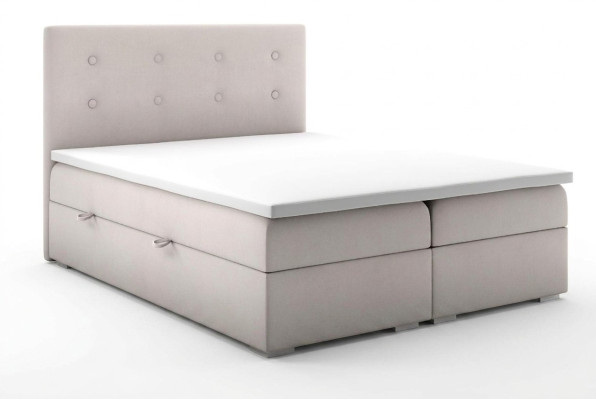 Bett Kasten Funktion Boxspring Hotel Doppel Komplett Set Topper Matratze Betten