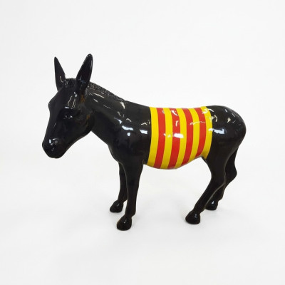 abstrakte Skulptur Esel Dekoration Figur Kunststoff Statuen Deko Statue 174cm