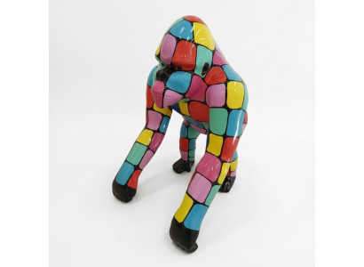 Abstrakte Figur Statue Design Skulptur Deko Bunter Gorilla Statuen Dekoration