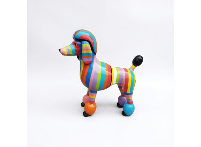 Abstrakt 63cm Hund Figur Statue Skulptur Deko Garten Design Statuen Dekoration