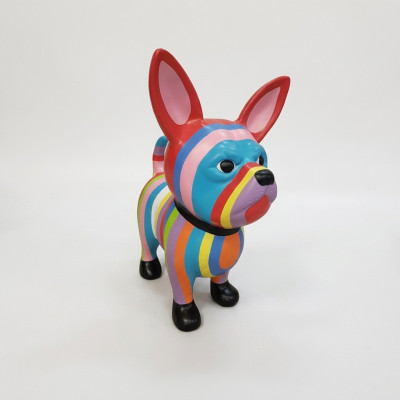 Abstrakt Hund Figur Statue Skulptur Deko Garten Design Statuen Dekoration 55cm