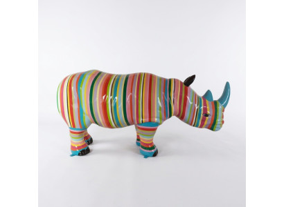 Abstrakte Figur Statue Nashorn Skulptur Deko Garten Design 175cm Neu Statuen