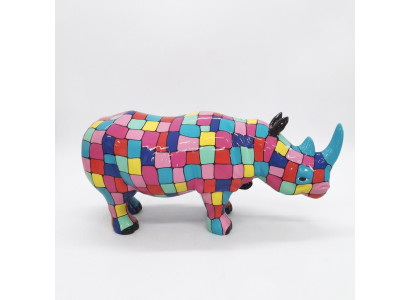 Abstrakte Figur Statue Nashorn Design Skulptur Deko Garten 175cm Neu Statuen
