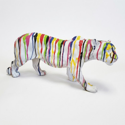 Abstrakt Tiger Figur Statue Skulptur Deko Garten Design Statuen Dekoration Zoo