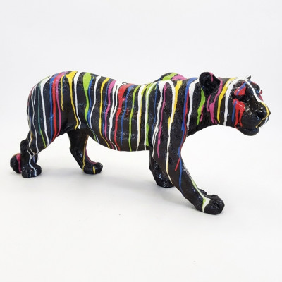 Abstrakt Tiger Figur Statue Skulptur Deko Garten Design Statuen Dekoration 80cm