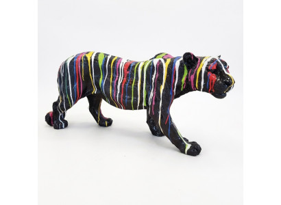 Abstrakt Tiger Figur Statue Skulptur Deko Garten Design Statuen Dekoration 80cm