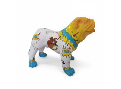 Abstrakte Figur Statue Dekoration Design Skulptur Deko 90cm Hund Garten Statuen