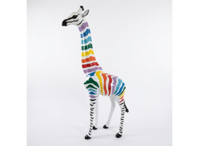 Abstrakte Figur Statue Giraffe Skulptur Deko Garten Design 205cm Statuen XXL Zoo