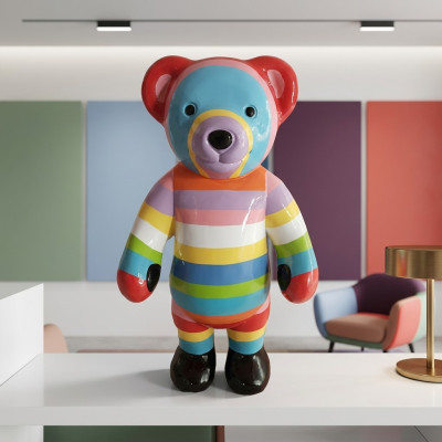 Abstrakt Teddy Figur Statue Skulptur Deko Garten Design Statuen Dekoration 80cm