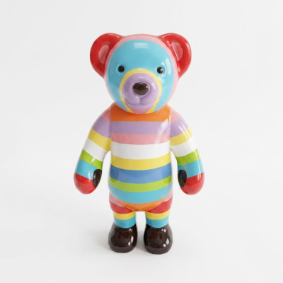 Abstrakt Teddy Figur Statue Skulptur Deko Garten Design Statuen Dekoration 80cm