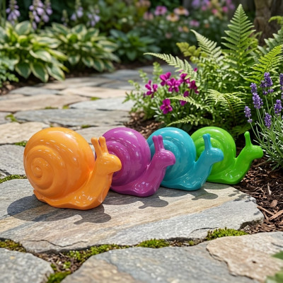 Abstrakt Schnecke Figur Statue Skulptur Deko Garten Design Statuen Dekoration