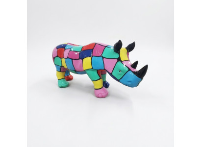 Abstrakt Nashorn Figur Statue Skulptur Deko Garten Design Statuen Dekoration Neu