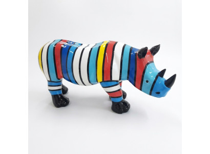 Abstrakt Nashorn Figur Statue Skulptur Deko Garten Design Statuen Dekoration Zoo