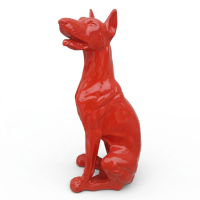 Abstrakt Hund Figur Statue Skulptur Deko Garten Design Statuen Dekoration 80cm