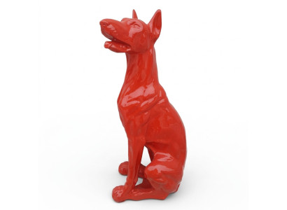 Abstrakt Hund Figur Statue Skulptur Deko Garten Design Statuen Dekoration 80cm