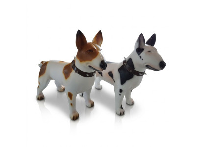 Abstrakte Kunst Figur Statue Garten dekoration Figuren Deko Kampf Hund Statuen