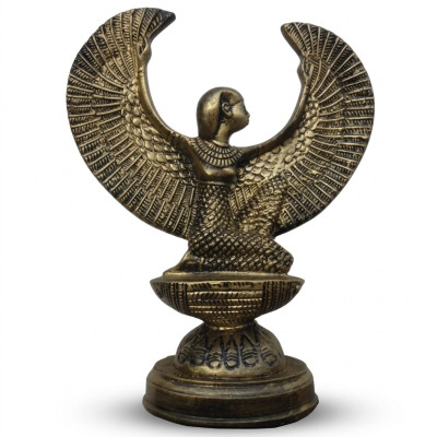 Ägypten Skulptur Göttin Isis Figur Statue Figuren Statuen Antik Stil 38cm Neu